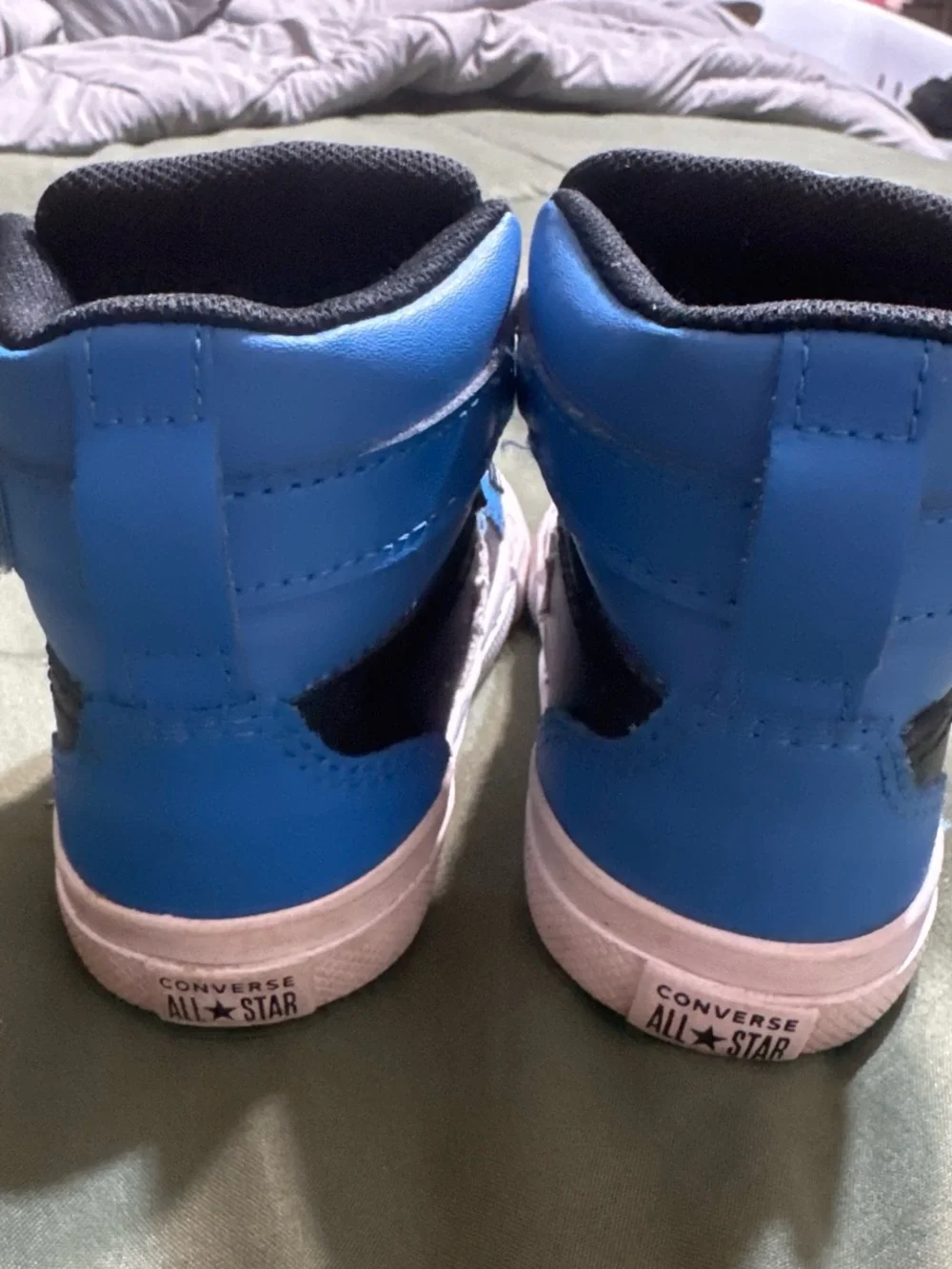 Converse Kids Blue and Black High-Top Sneakers